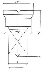 Vierkantstempel Nr. 3  21,5 - 28 mm