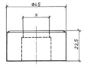 Vierkantmatrize Nr. 45 11,7 - 22,7 mm